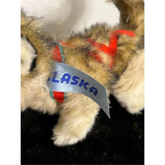 Kipmik Alaskan Malamute Plush Dog Stuffed Animal Husky Brown 8in - Picture 2 of 4